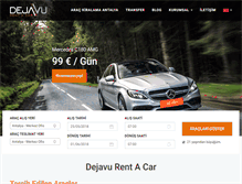 Tablet Screenshot of dejavurentacar.com